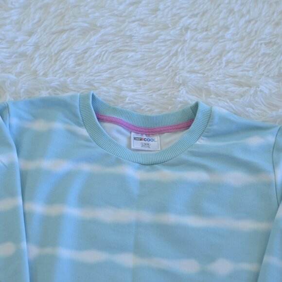 32 Degrees Girl's Blue & White Matching Short and Top Size L 14/16 - Picture 3 of 4